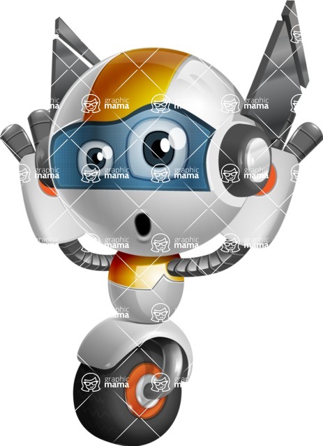 Cute robot cartoon character - 112 stock vector images - Confused cute robot cartoon character - stock vector graphic image